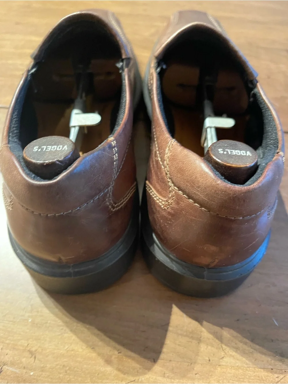 Ecco Brown Slip-On Leather Loafers
